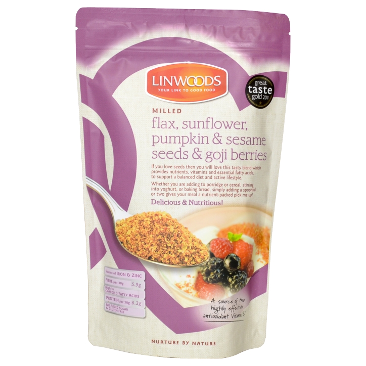 Linwoods Milled Flaxseed, Sunflower, Pumpkin & Chia Seeds & Goji Berries 425g